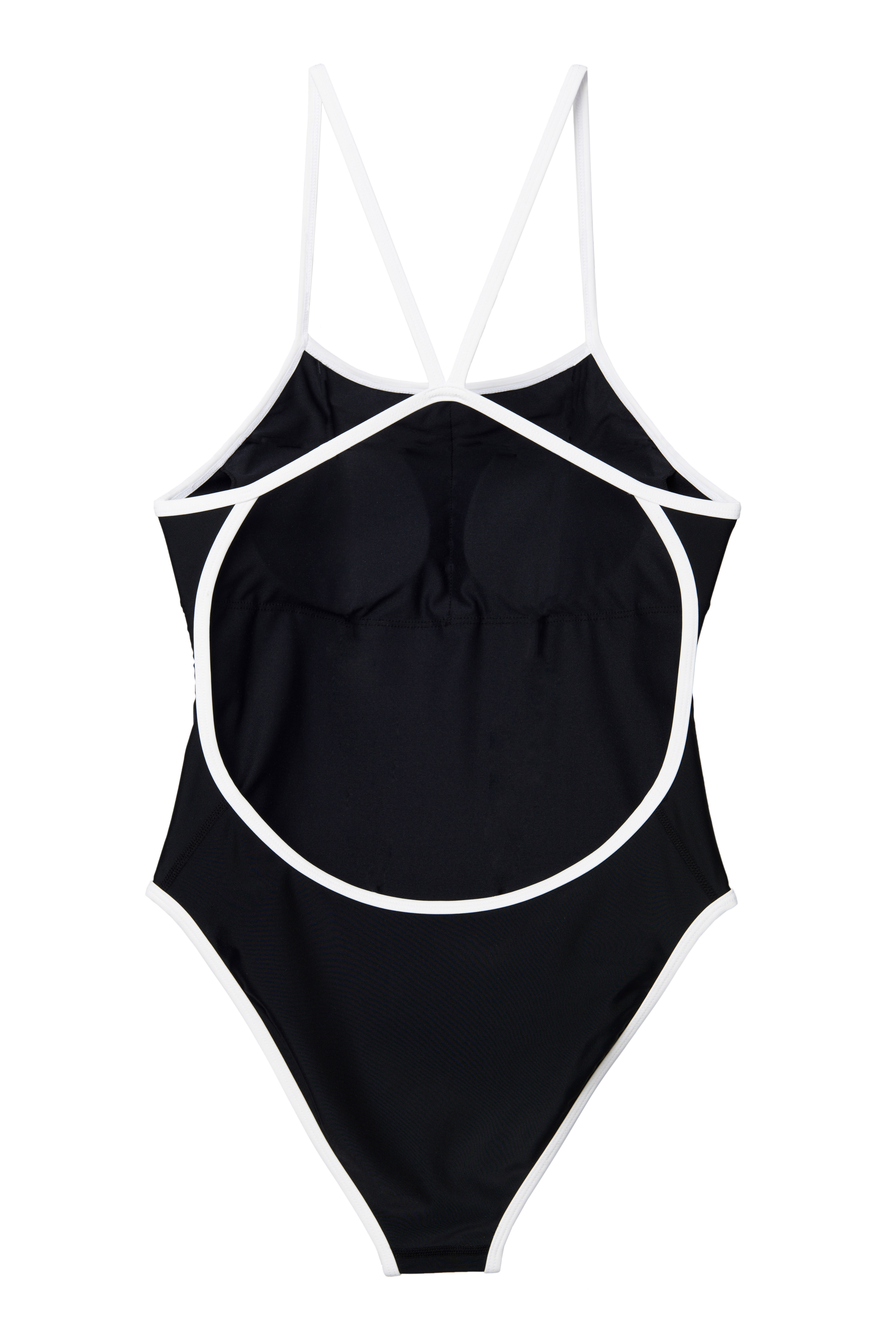 LOGO V-BACK STRAP SWIMSUIT-GREEN - EMIS