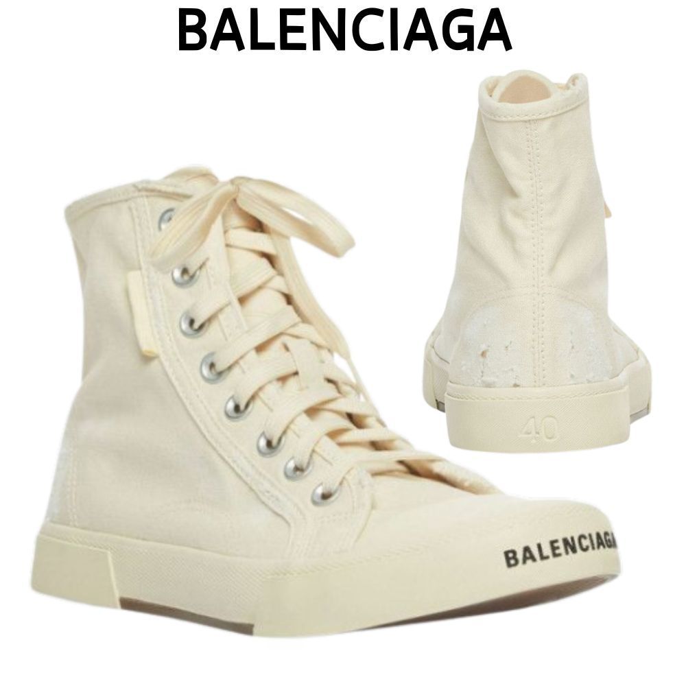【BALENCIAGA】WHITE☆パリハイデスト ハイトップ スニーカー