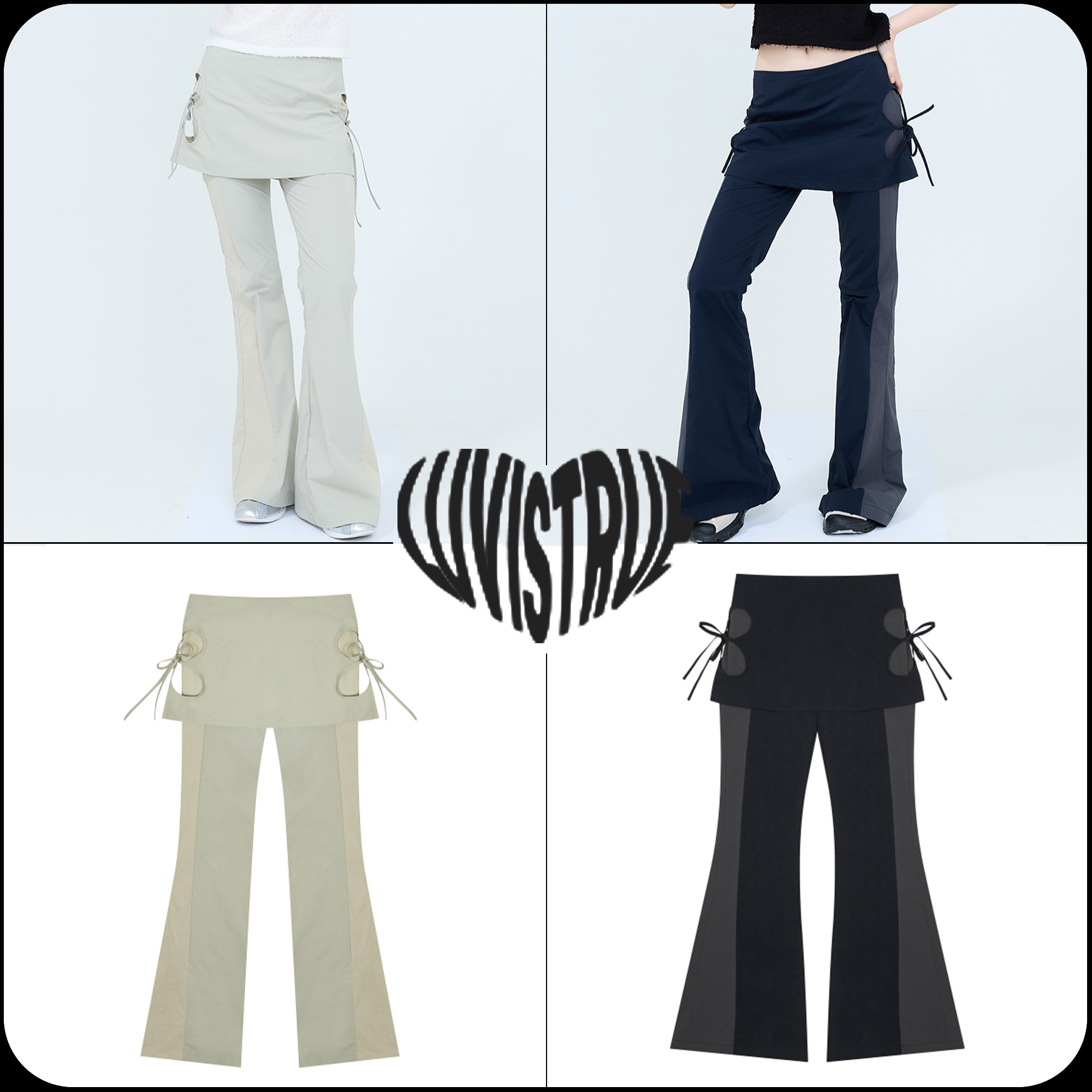 [LUVISTRUE]★24SS★韓国人気★RT INCISION SKIRT PANTS