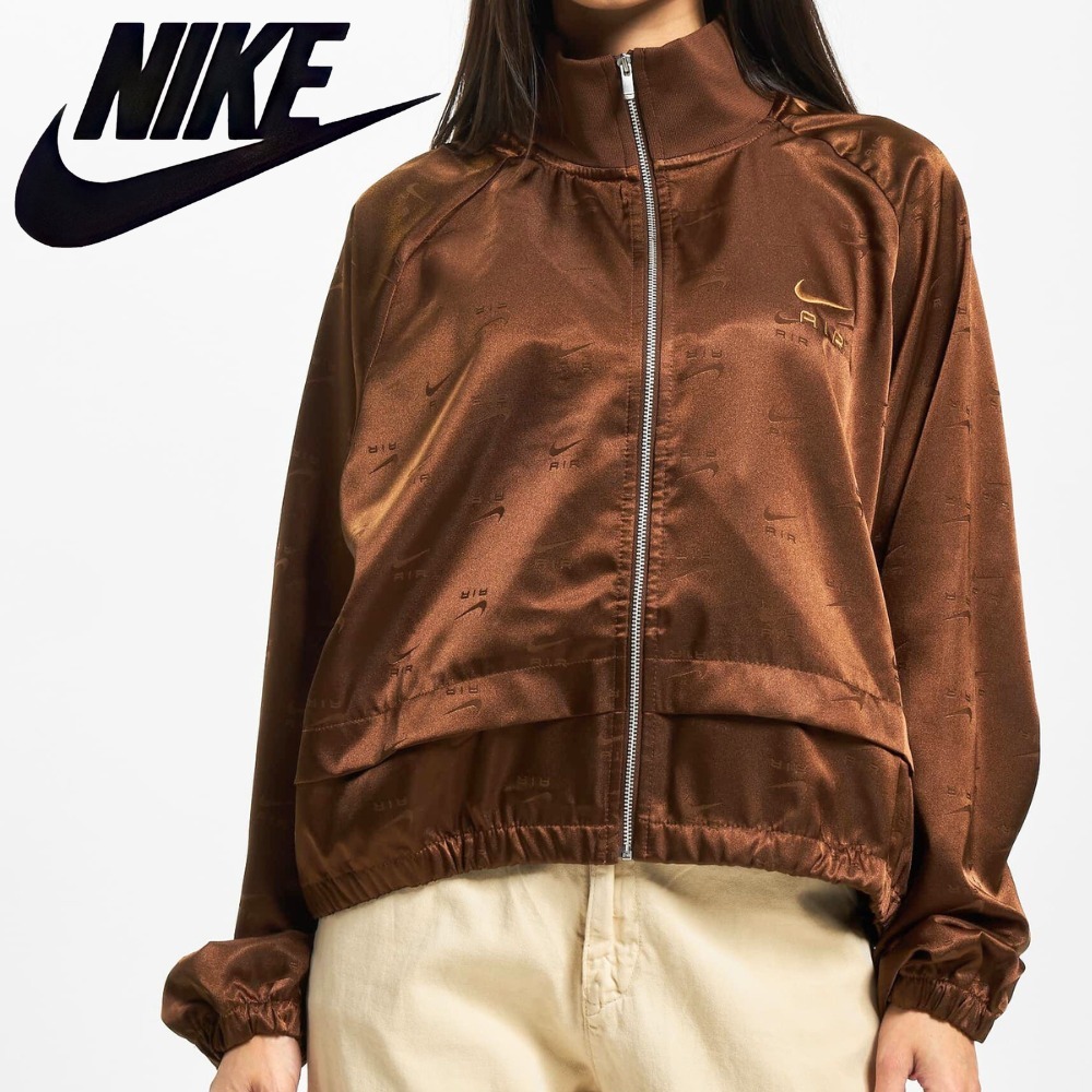 関税送料込♪NIKE AIR/サテン トレーニングジャケット