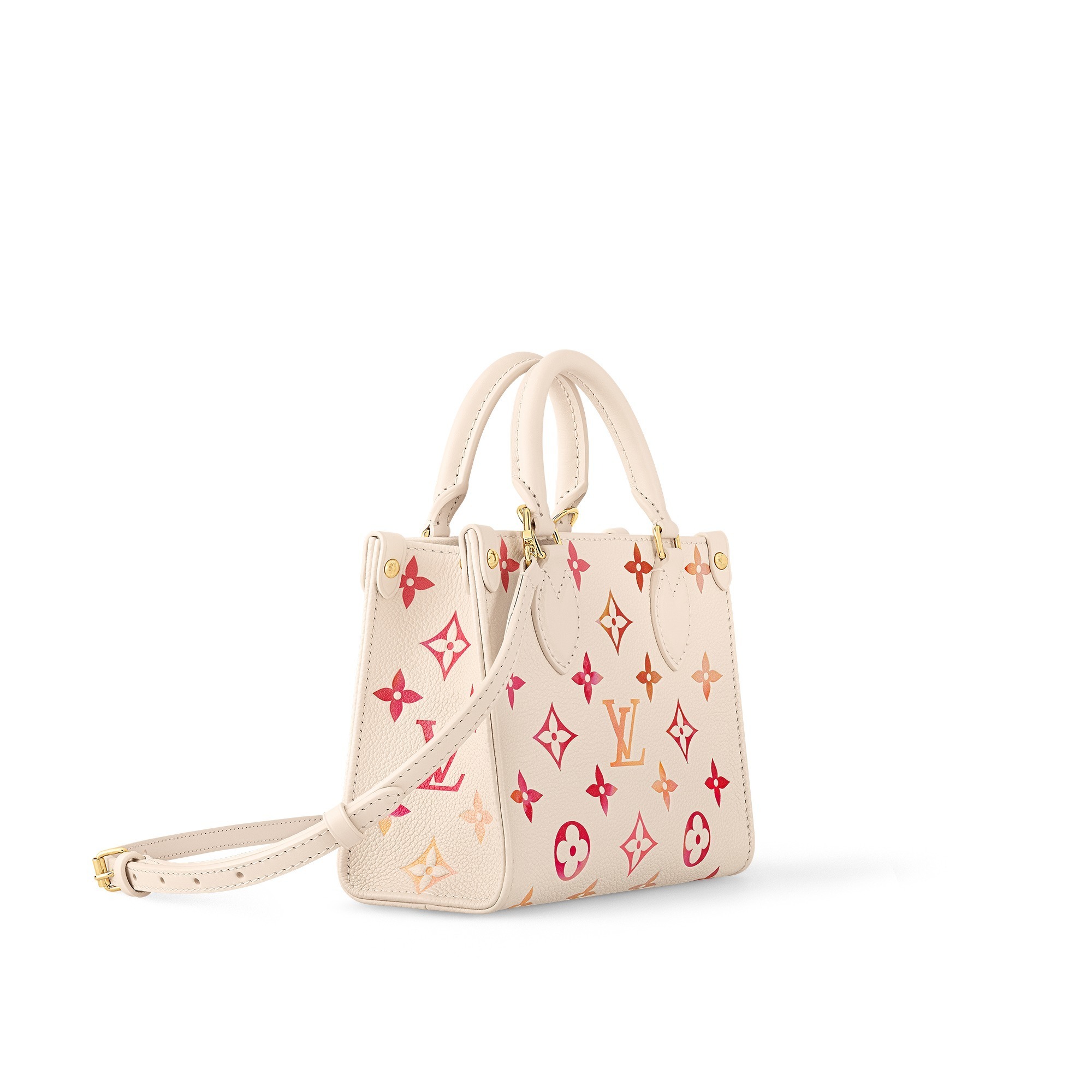 【オシャレ可愛い♪】LV ★ オンザゴー BB ハンドバッグ カラフルなステッチが可愛い♡】ルイヴィトン オンザゴー (Louis