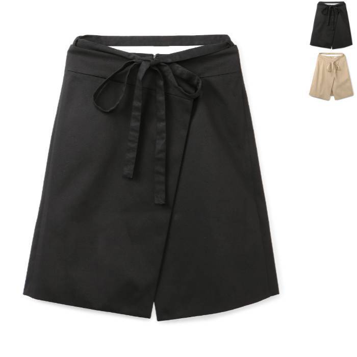 PATOU スカート コットンギャバジン ラップスカート