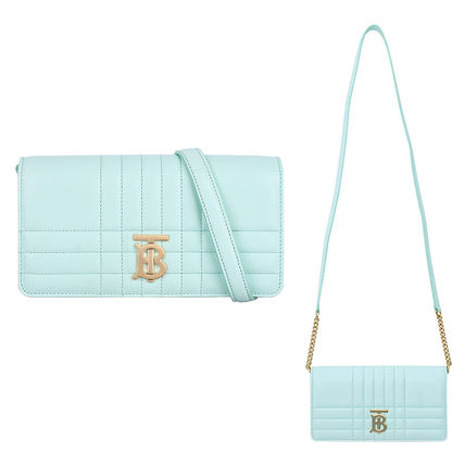 【送料関税込】Burberry - ハンドバッグ ファブリック 青 Brandol / BURBERRY バーバリー 折り財布 チェック柄 ブルー系