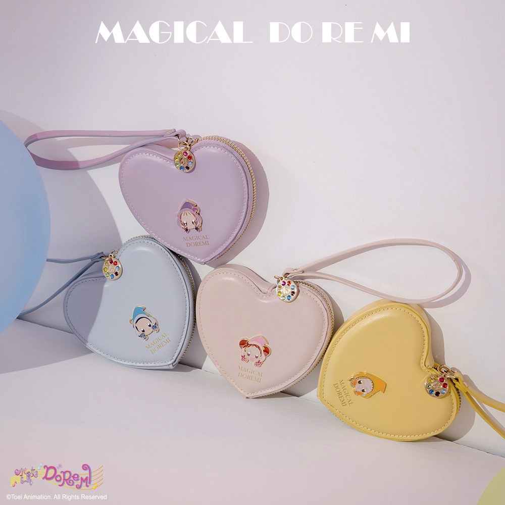 Gracegift台湾限定 おジャ魔女どれみコラボ 3つ折り財布 3色 org.jpg