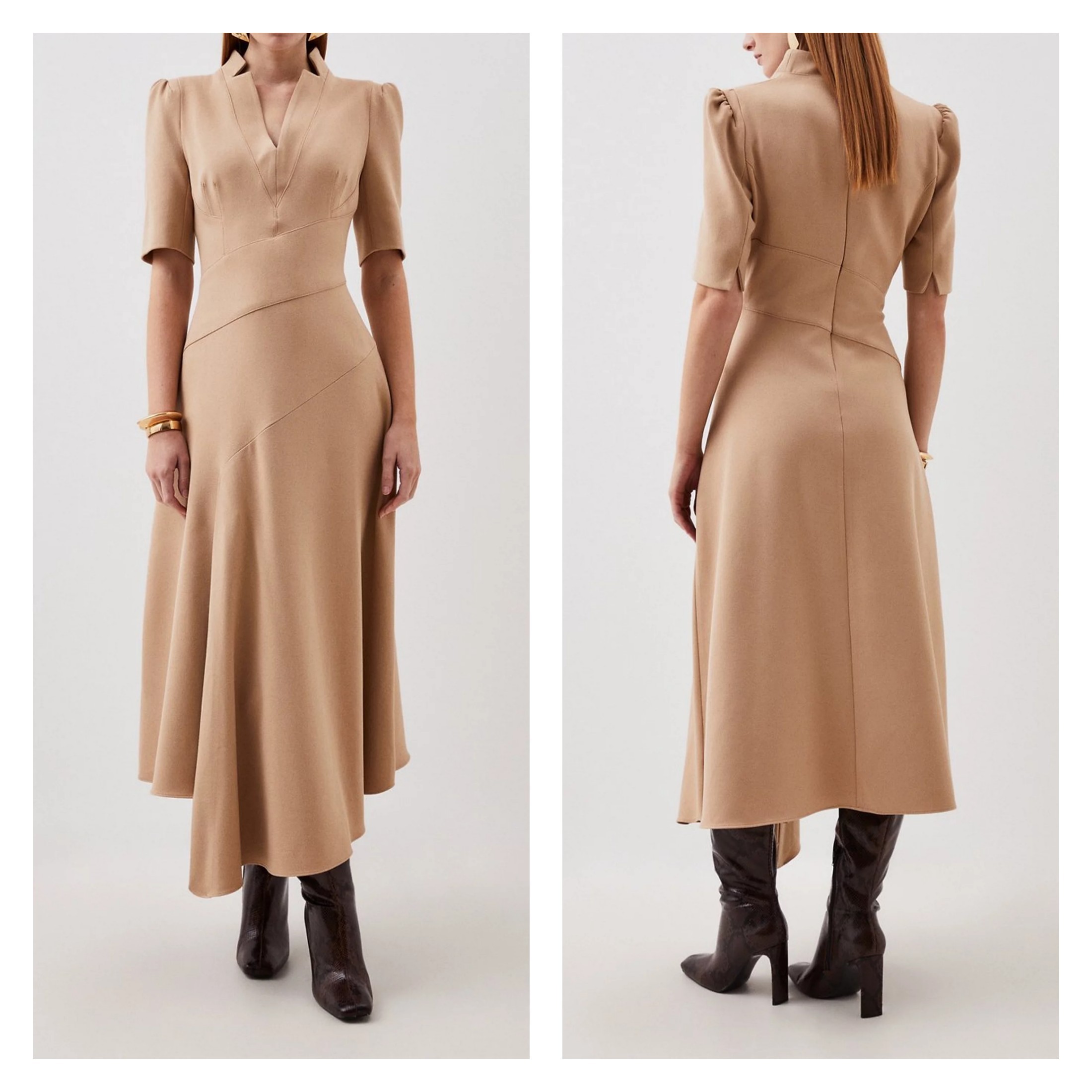 ◆関税込◆CECILIE BAHNSEN Amalie フリルトリム ラップドレス CECILIE BAHNSEN】フリル Amalie ラップドレス【送料関税込
