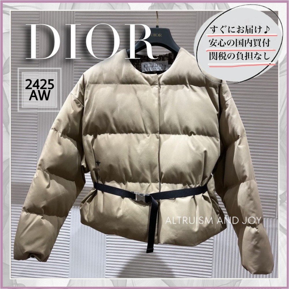 【スポーティ×エレガント★】DIOR ベルト付パファージャケット