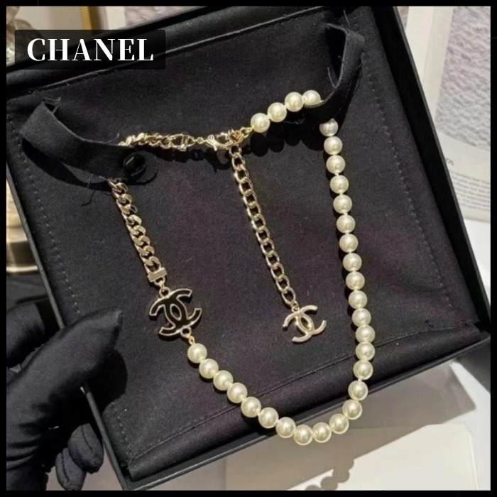 【24SS♪パールとゴールドがCUTE】CHANEL ネックレス