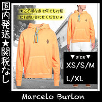 ★人気★MARCELO BURLON/マルセロバーロン　 オレンジスウェット