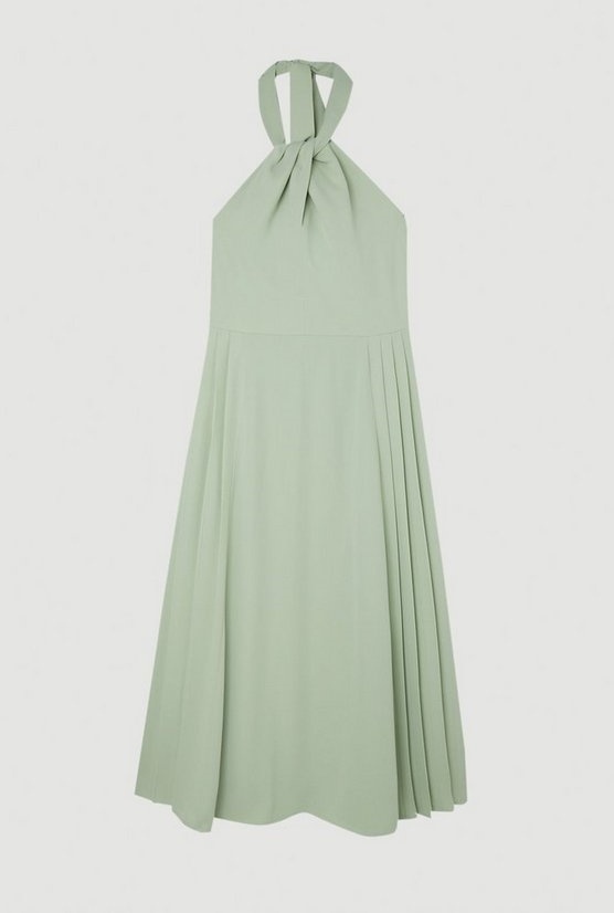 Karen Millen♢ ソフトテーラード ホルターネック ワンピ