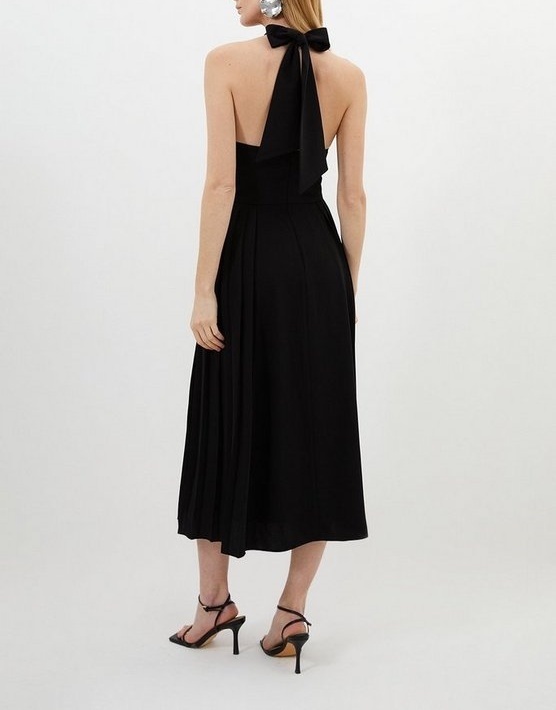 Karen Millen♢ ソフトテーラード ホルターネック ワンピ