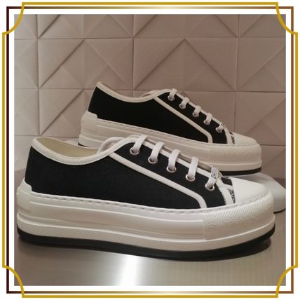Dior 超軽量 スニーカー 厚底 ウォーキン 黒×白 Walk'n'Dior 21.5cm Dior WALKIN DIOR(ディオール ウォーキンディオール