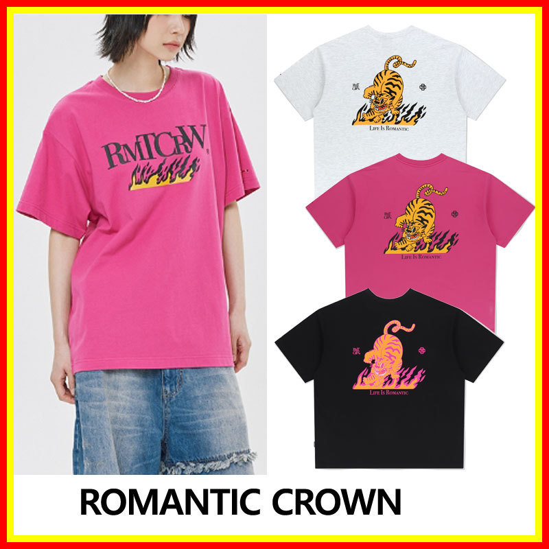 [ROMANTIC CROWN] BLAZE REEL TIGER TEE SHIRT/追跡付
