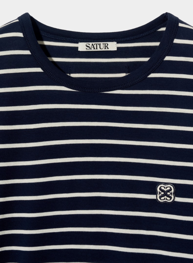 ☆送料・関税込☆SATUR☆All Day Cotton Stripe Long Sleeve
