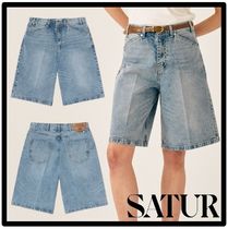☆送料・関税込☆SATUR☆(W) Nerja Denim Bermuda Pants