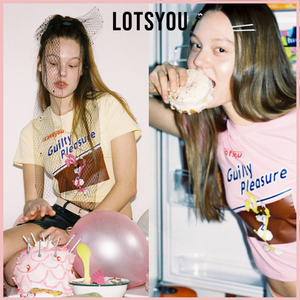 韓国ファッション[LOTSYOU] CHOCOLATE MILK GUILTY PLEASURE TEE