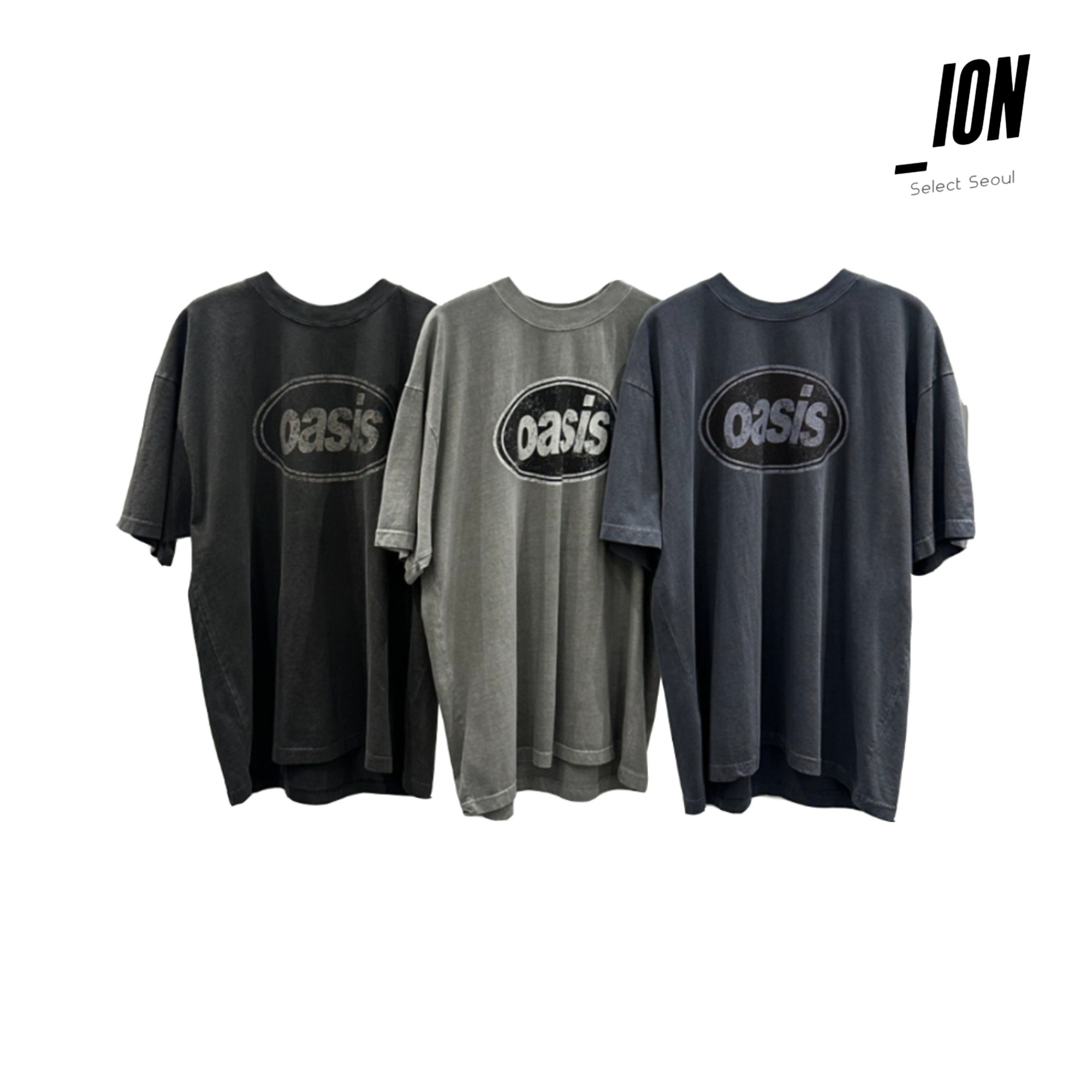 Tシャツ・カットソー IONSEOUL Oasis Overfit Short Sleeve T-Shirt JE1083 IONSEOUL Vintage Oasis Print Top (IONSEOUL/Tシャツ