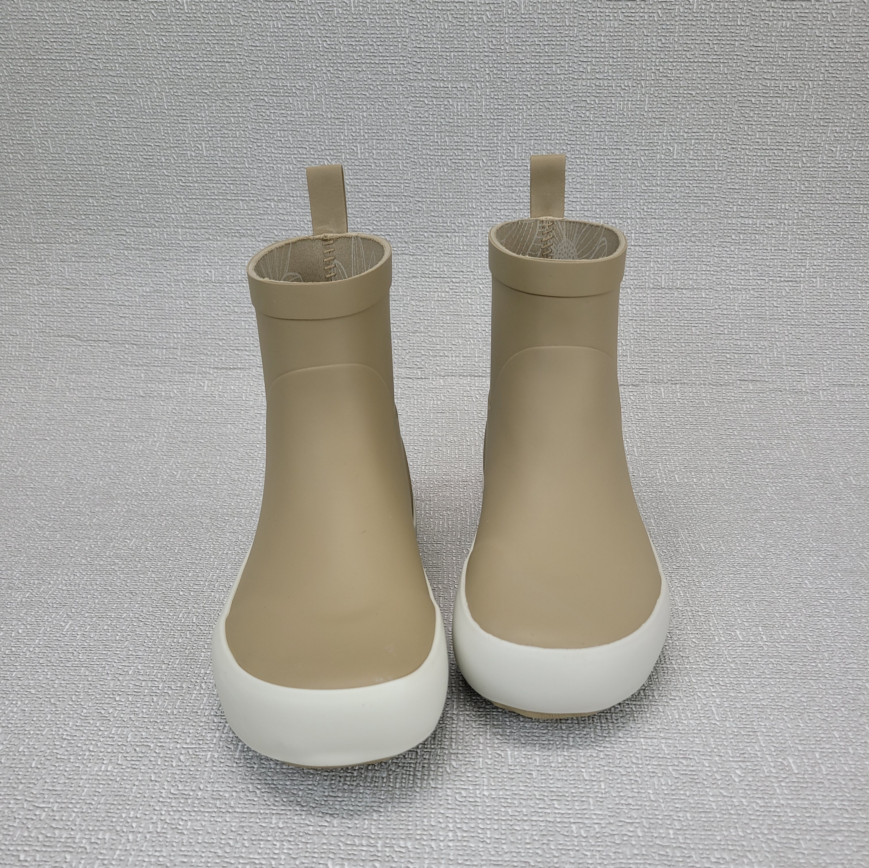 ●Mardi Mercredi●PLUIE RAIN BOOTS SHORT_BEIGE/世界的流行