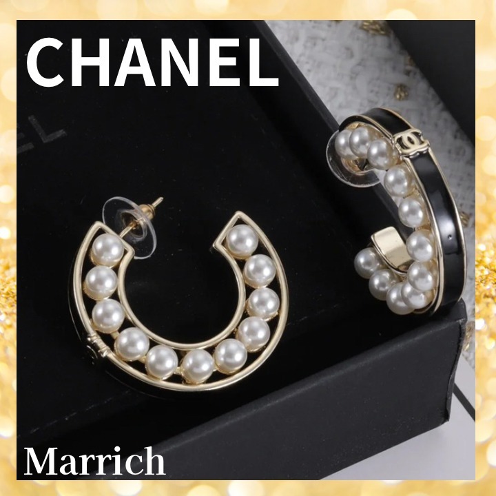 24SS《さりげない華やかさを》CHANEL フープ ピアス