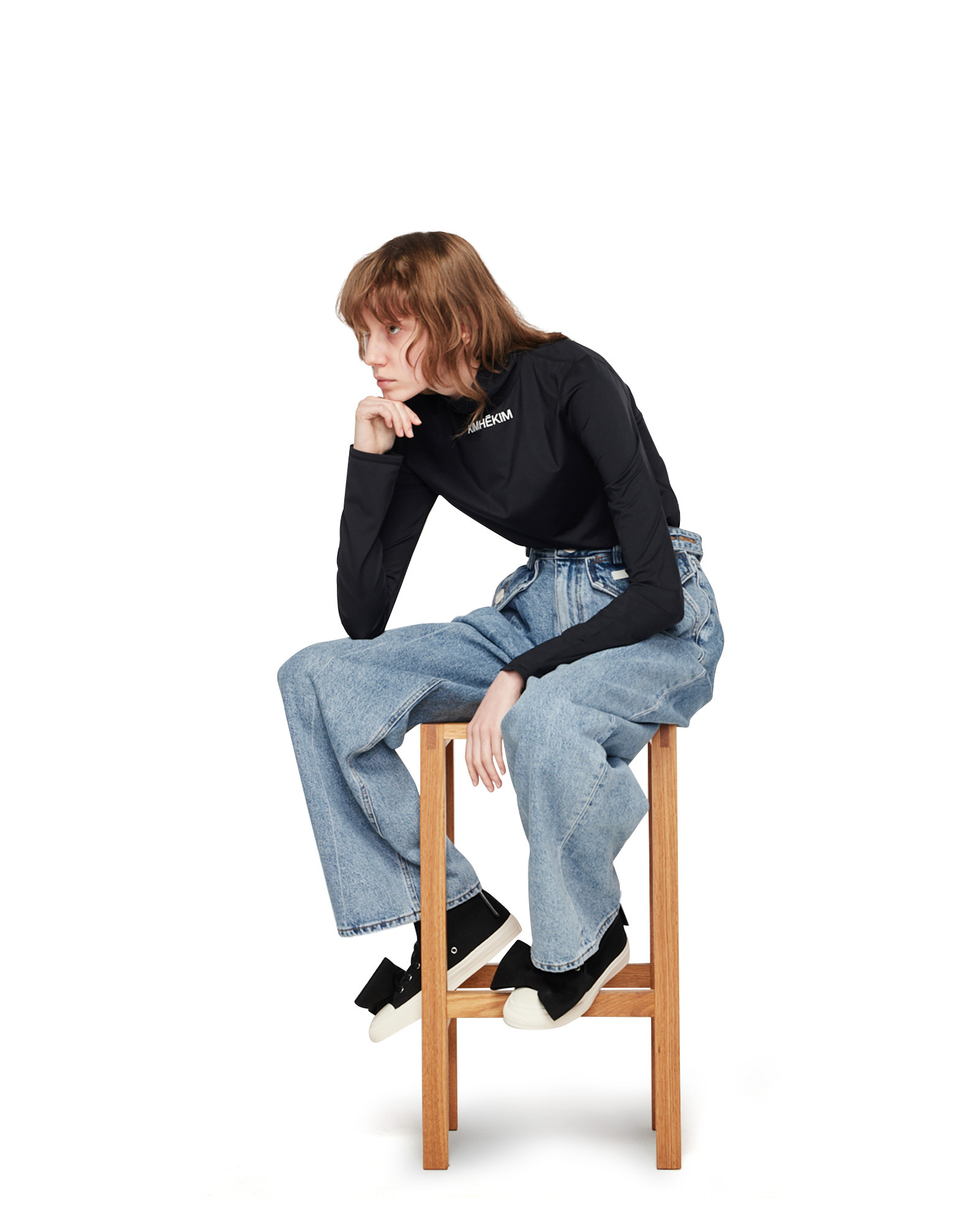 [韓国ブランド]★KIMHEKIM★TWO POCKET PANTS★デニム (男女用) KIMHEKIM] 2 ポケット デニム パンツ / 韓国ブランド ボトムス