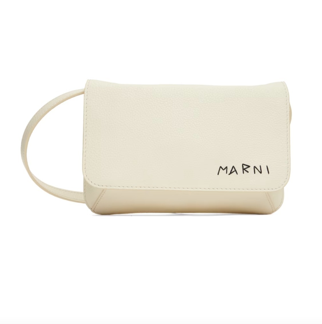 【MARNI】 オフホワイト ハンドステッチ バッグ