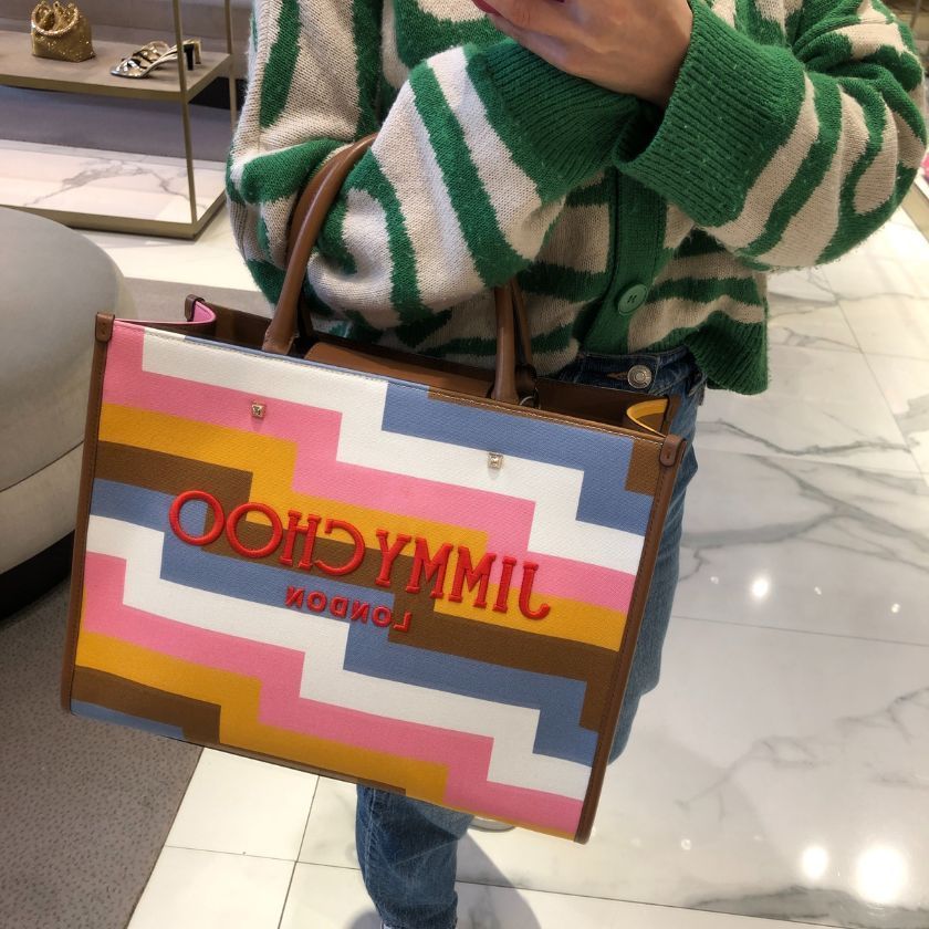 6万取引突破☆UPS速達便利用！【JIMMY CHOO】AVENUE M バッグ