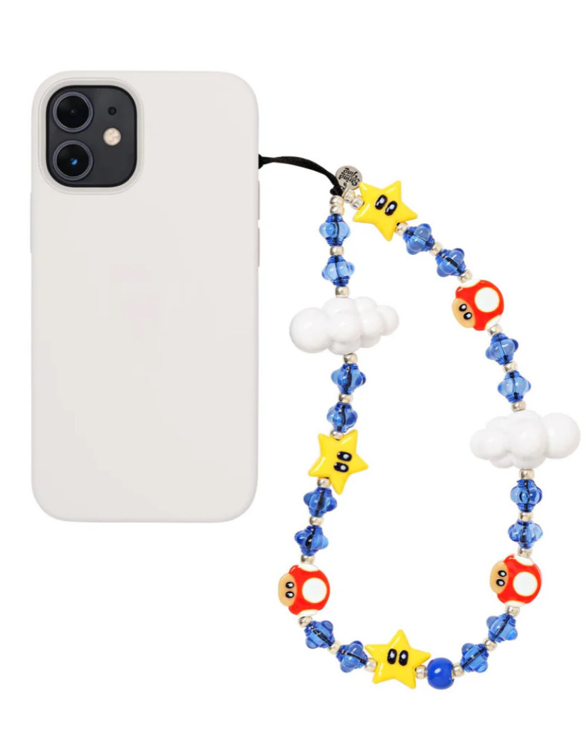 最安 読み方 関税＆送料込 マリオ Itsssameeee スマホストラップ StringTing ストラップ