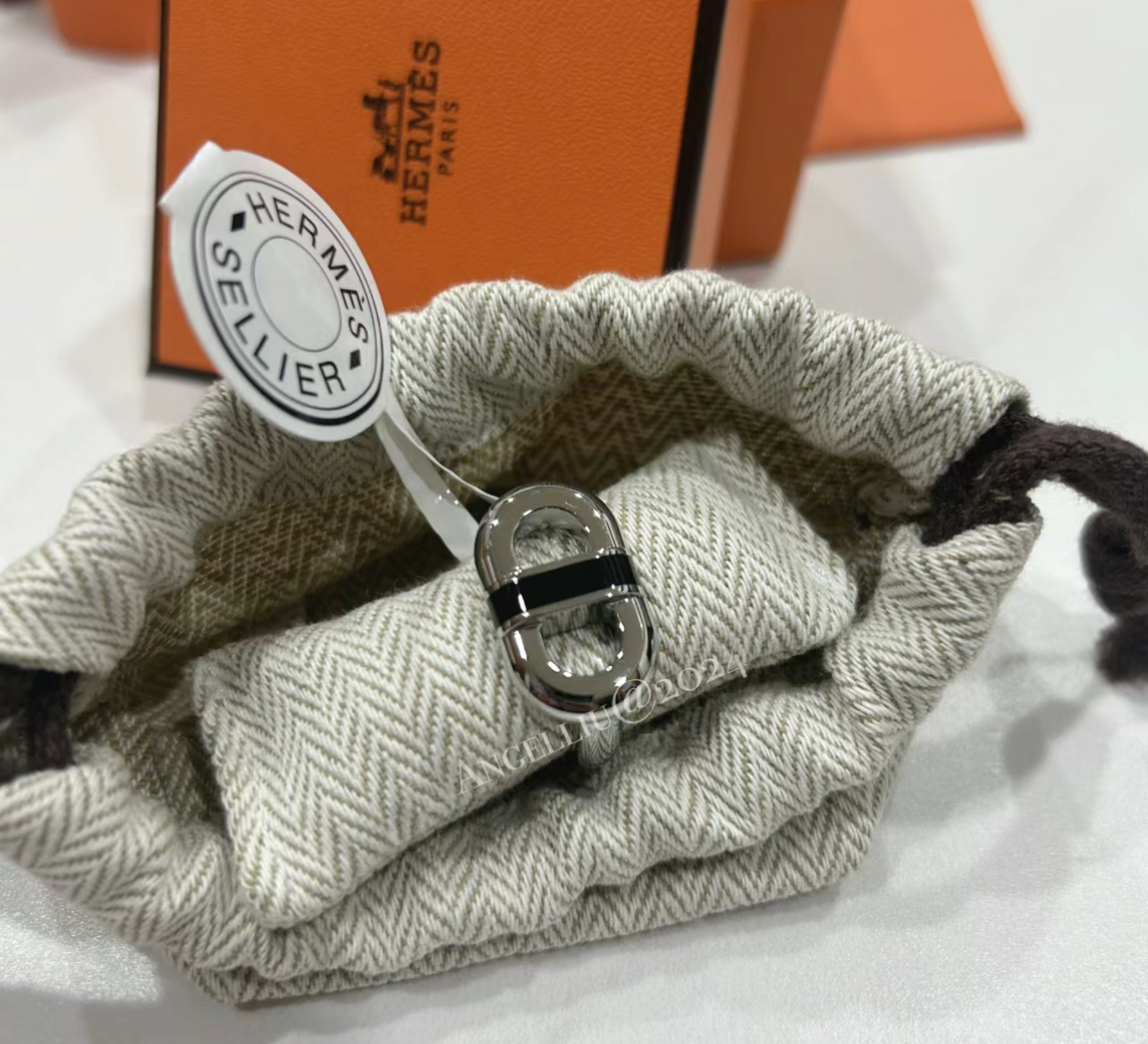 HERMES★入手困難 エルメス オランプリングSM 直営ラッピング エルメス リング オランプ PM Olympe ring (HERMES/指輪・リング