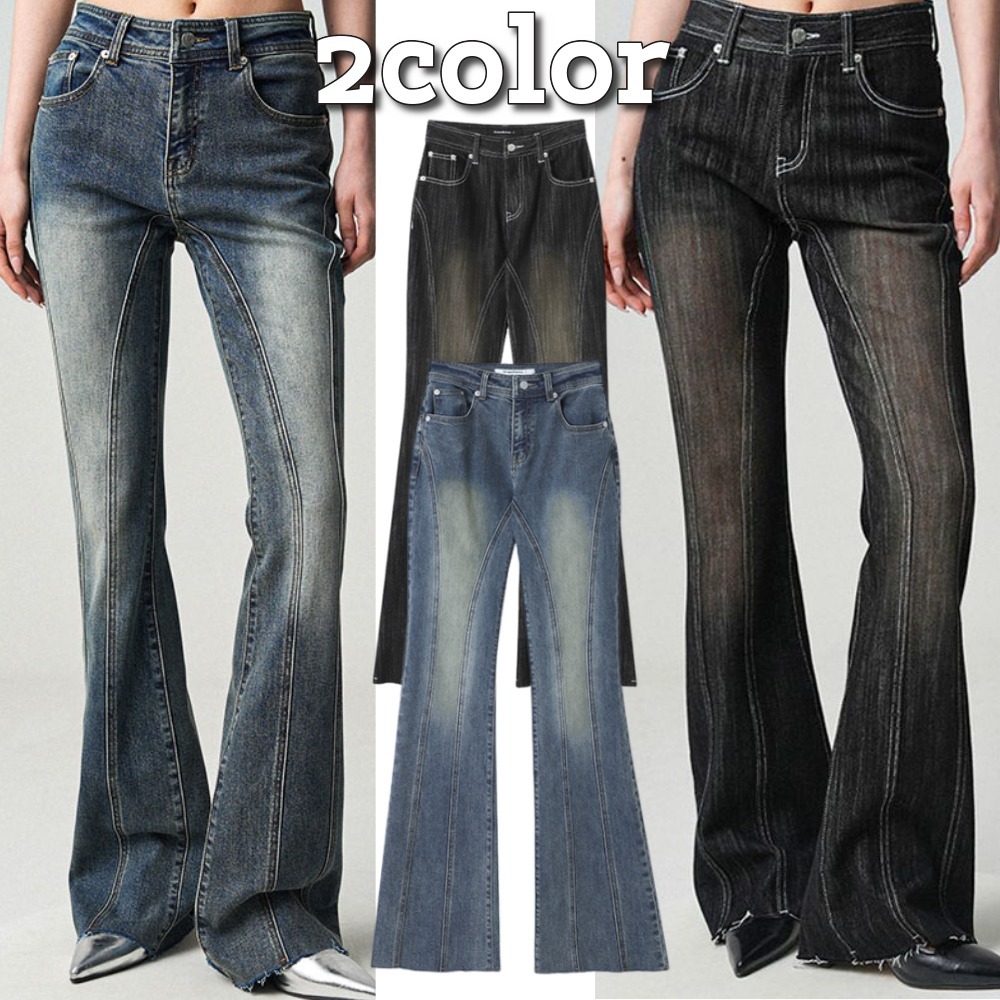 AVANDRESS★韓国★人気★Thin Bootscut Pants 2色 ブーツカット