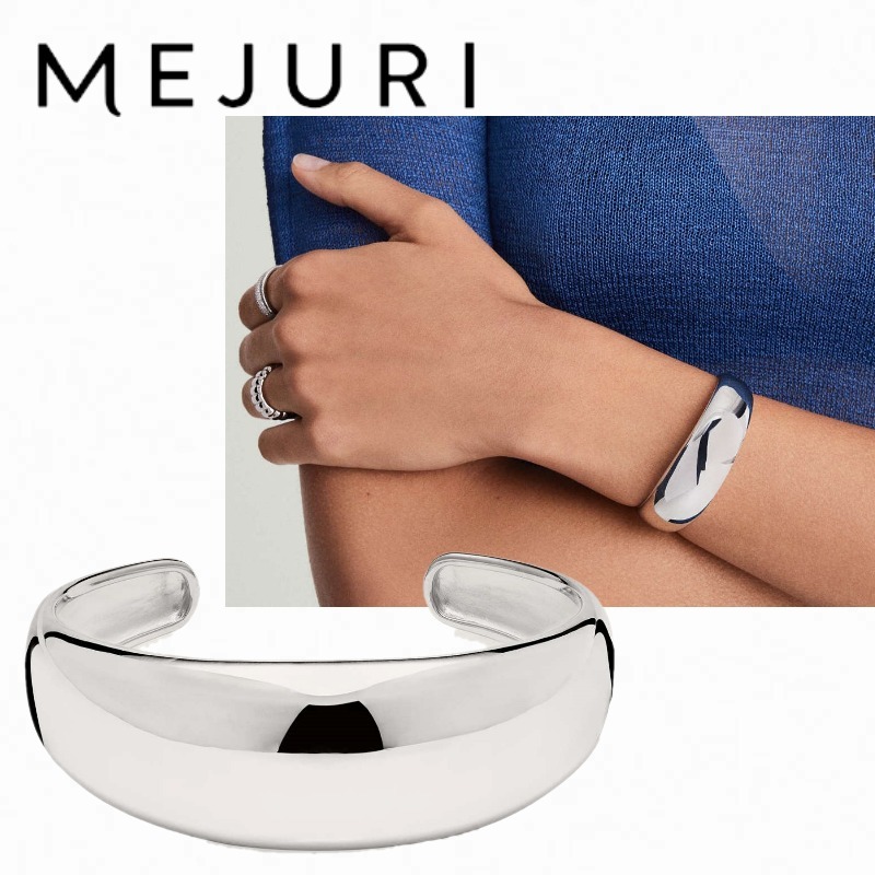 【MEJURI】20mm ドーム カフ ブレスレット 関税込 シルバー
