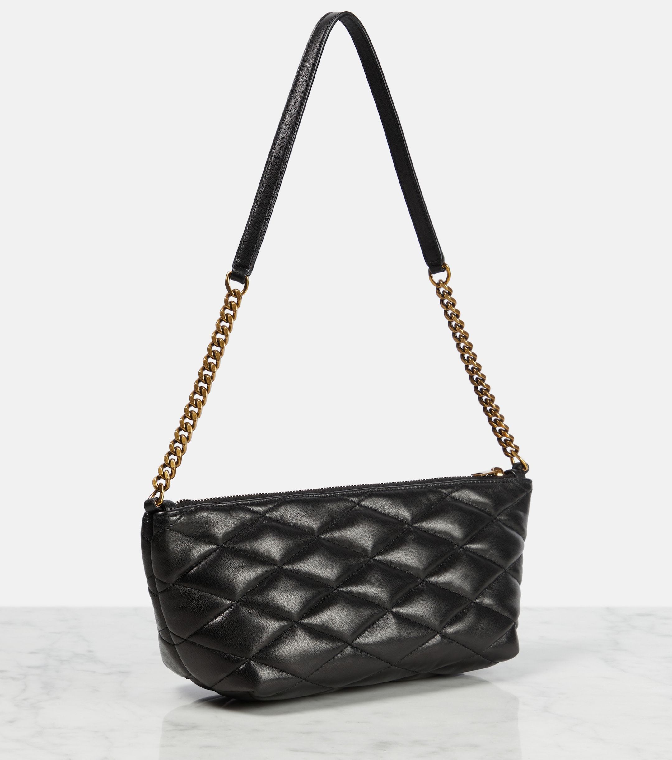 SAINTLAURENT*シャード ミニキルティングレザーショルダーバッグ SAINTLAURENT*シャード ミニキルティングレザーショルダーバッグ