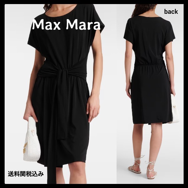 送料関税込み★Max Mara★ベルト付き ミディドレス