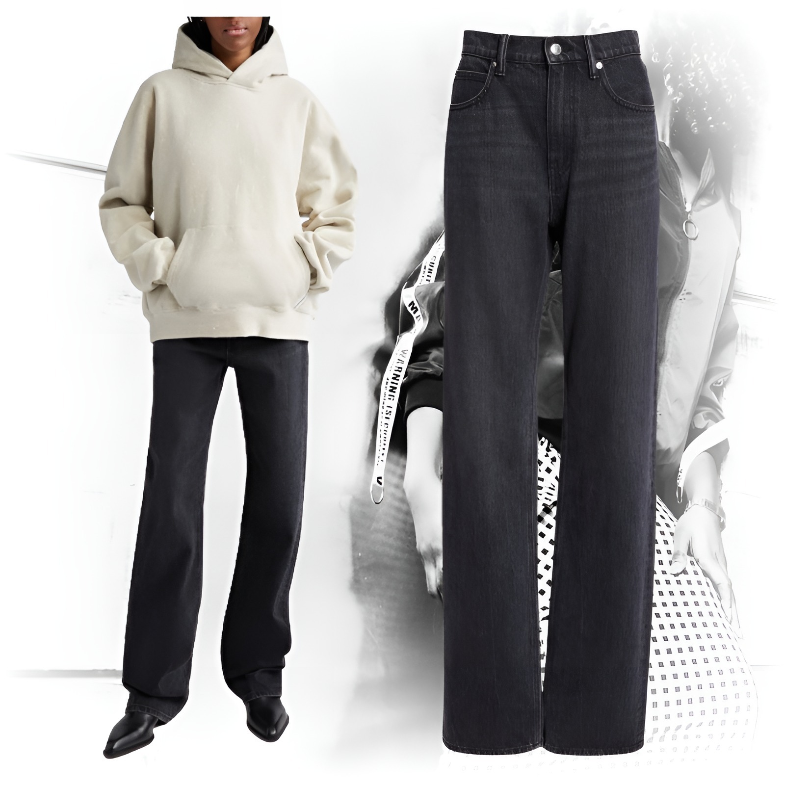 ヤマト便【Alexander wang】リジットコットンストレートジーンズ