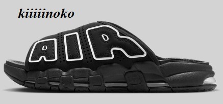 スニーカー Nike Air More Uptempo Slide OG Black White