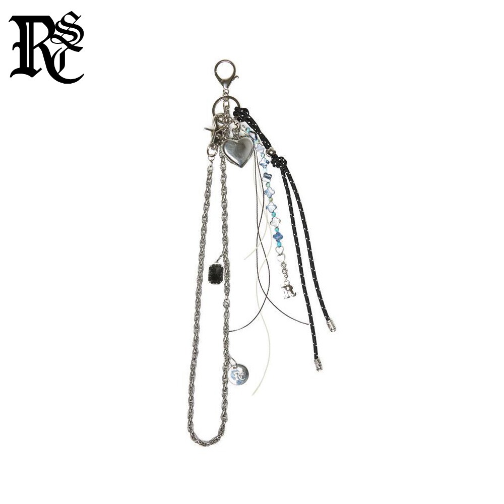 【RSSC】 STEEL ROPE 2WAY KEY CHAIN - BLACK★ジェニー着用