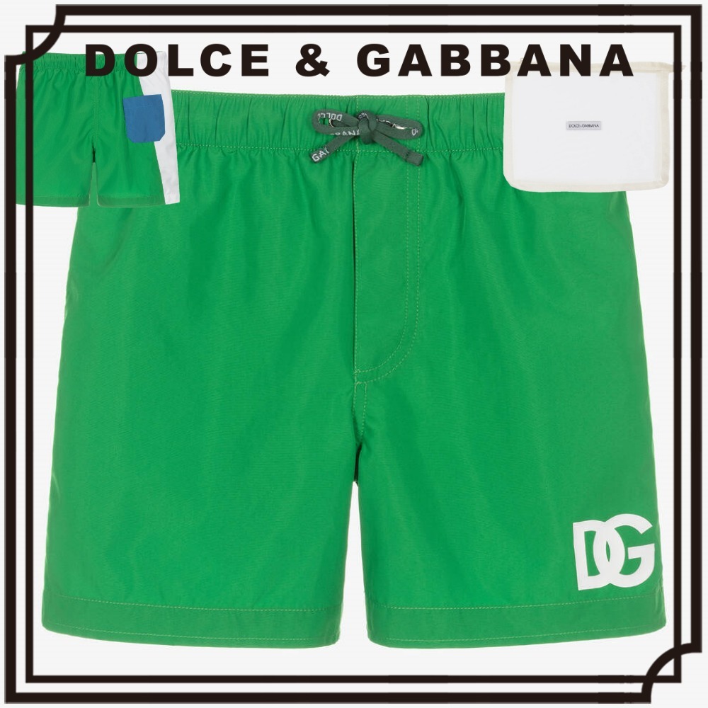 DOLCE & GABBANA DGロゴプリントスイムショーツ 親子コーデ