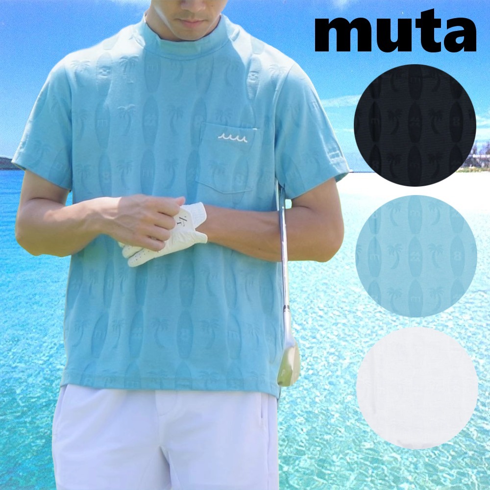 完売前に【muta MARINE】リンクスジャガード モックネックシャツ