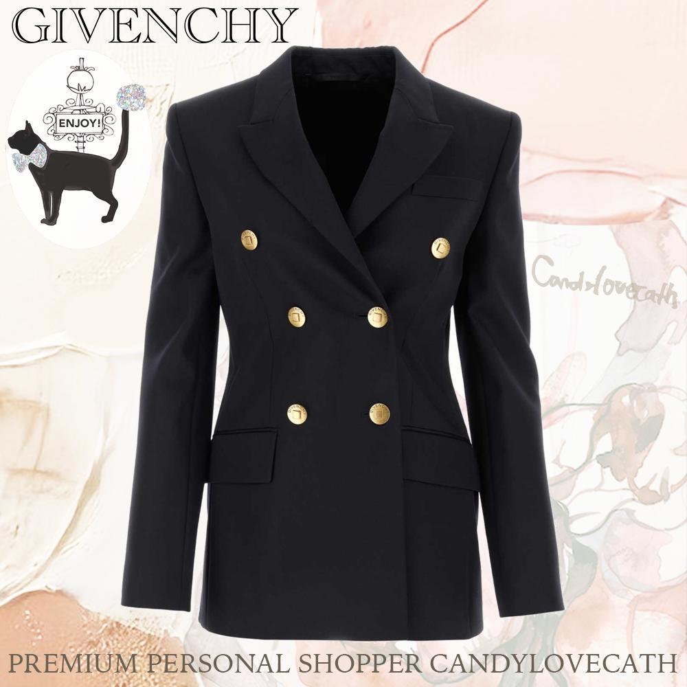 ジャケット GIVENCHY Midnight Blue Wool Blend Blazer