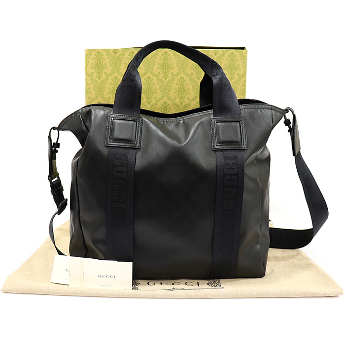 GUCCI グッチ マットGGクリスタルキャンバストートバッグ