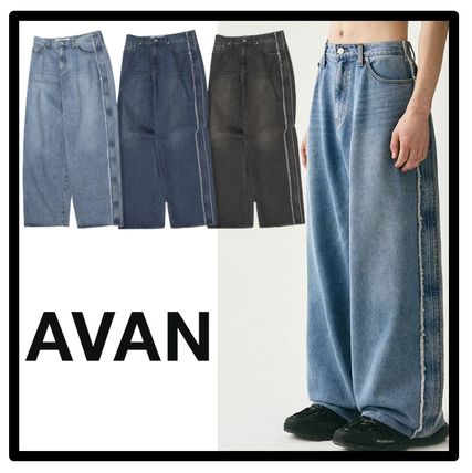 AVANDRESS More Jeans Street Style Logo Jeans