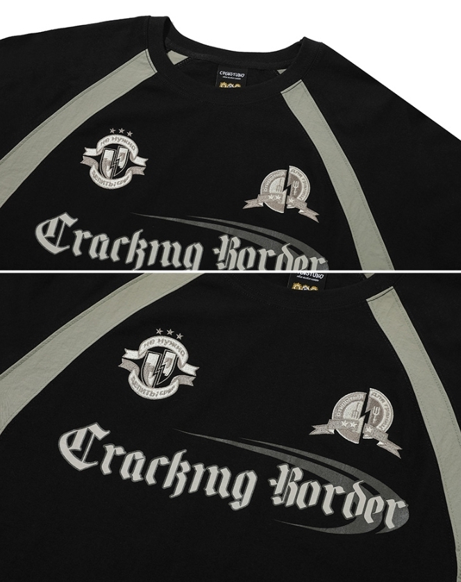 【CPGN STUDIO】24SS★ Cracking Raglan Short Sleeve Tee CPGN STUDIO】24SS☆ Cracking Raglan Short Sleeve Tee