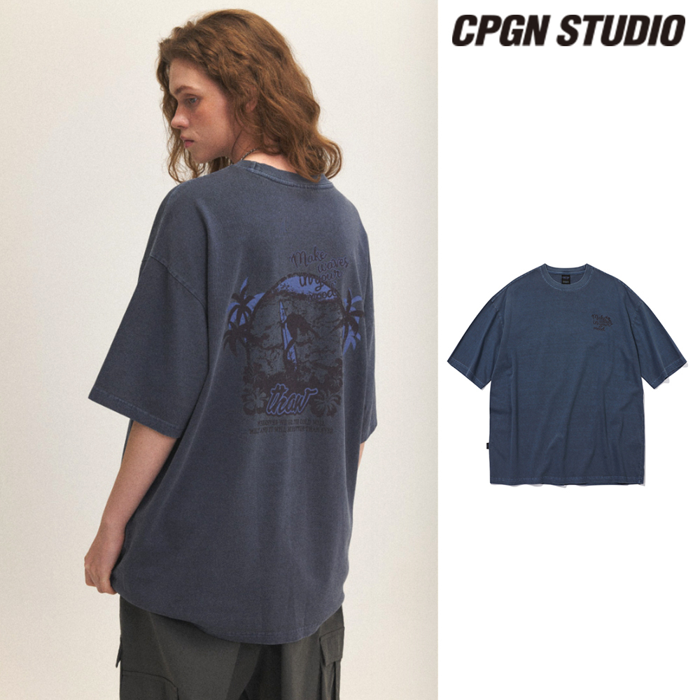 【CPGN STUDIO】24SS★ Make WAVE Pigment Short Sleeve Tee