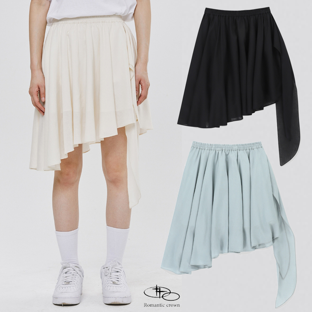 ROMANTIC CROWN★レディース★ RIBBON FLARE SKIRT♪
