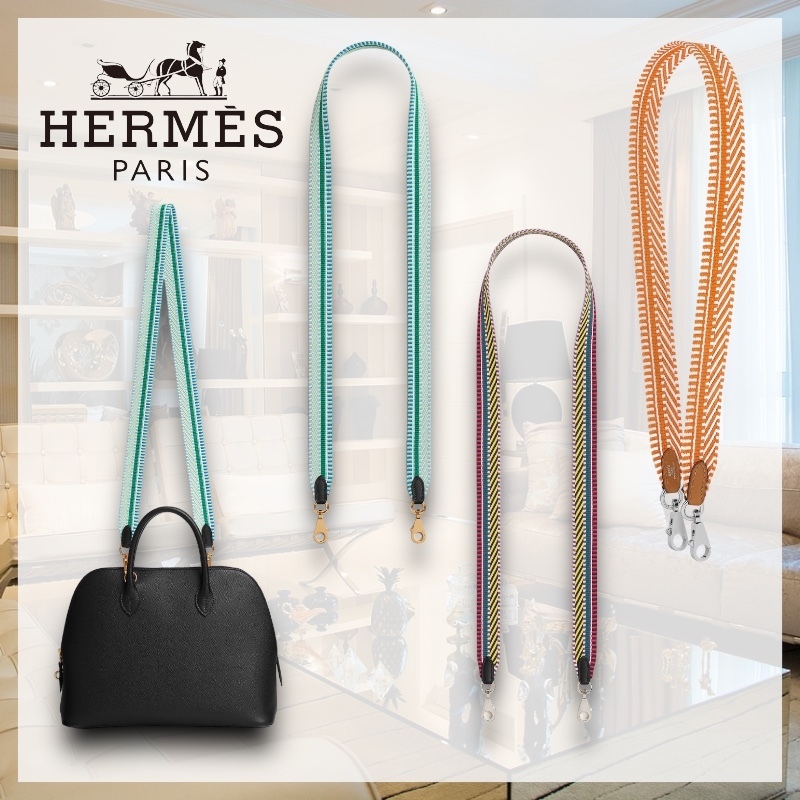 【エレガントに】HERMES《Sangle Cavale》バッグストラップ 25mm