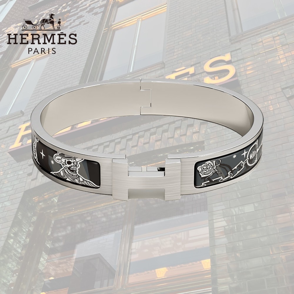 【コーデのポイントに】HERMES ブレスレット クリックHH