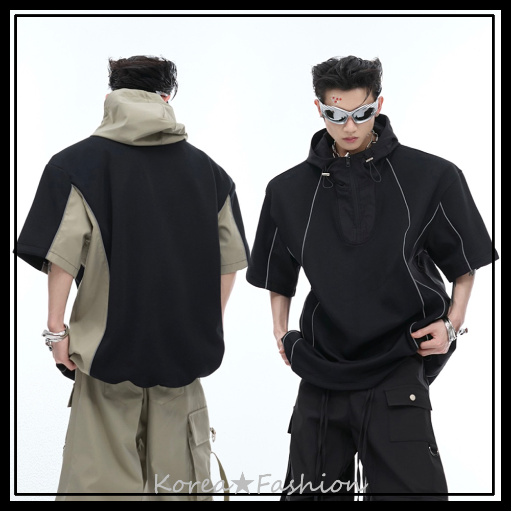 Argue CultureジップトラックフーディTシャツストリートゆったり
