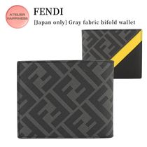 【FENDI】日本限定 グレーファブリック 二つ折り財布