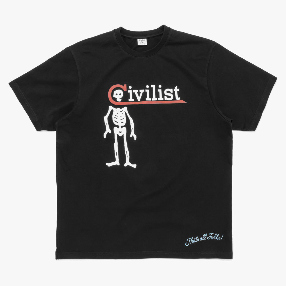 【CIVILIST】 News Tee [Black]