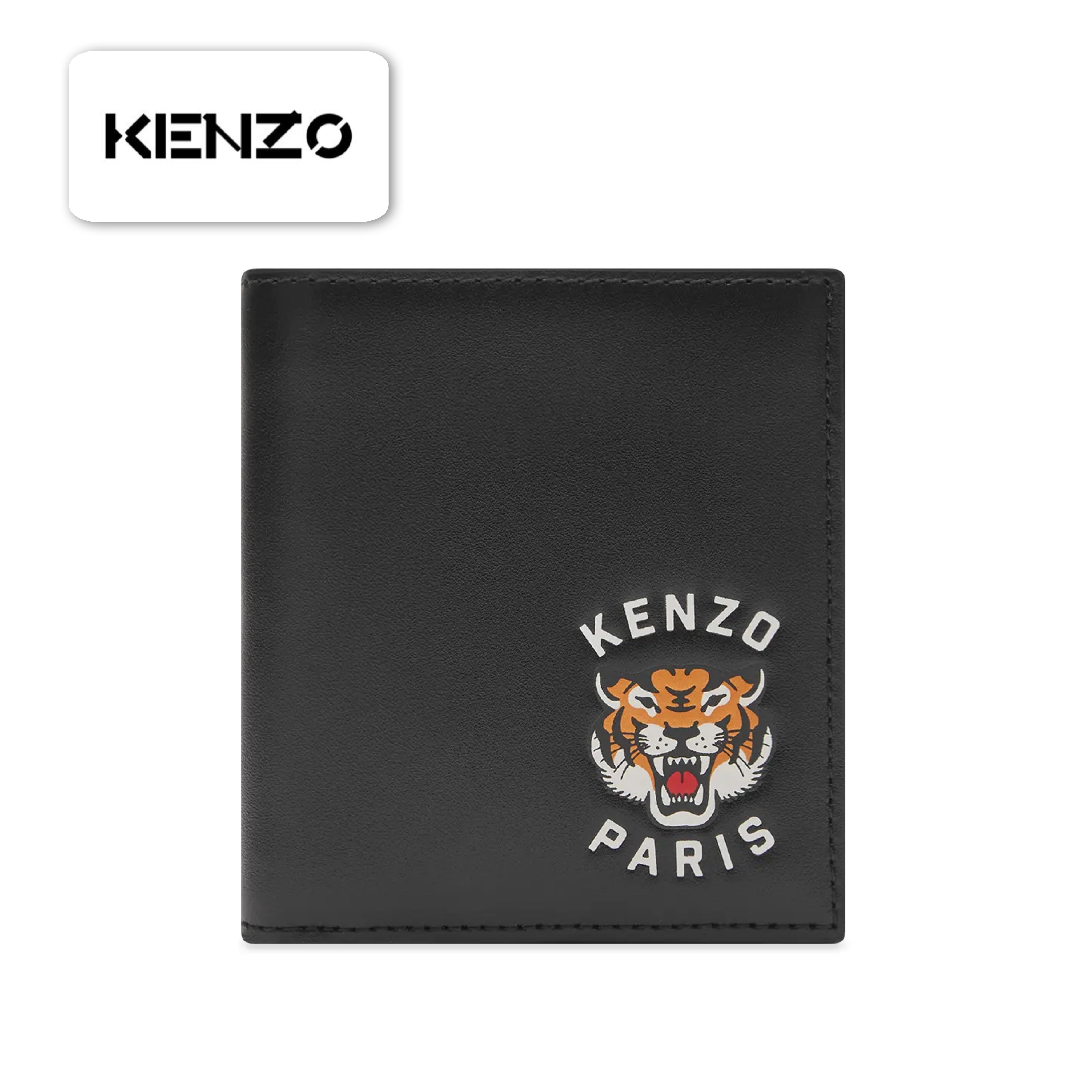 KENZO ケンゾー タイガー 虎 ミニウォレット 折り財布 ブラック