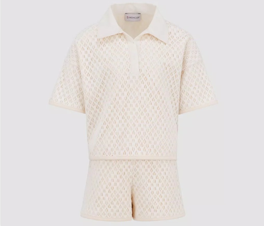 大人もOK！MONCLER2024春夏 ポロシャツ&ショーツ SET UP 12A/14A