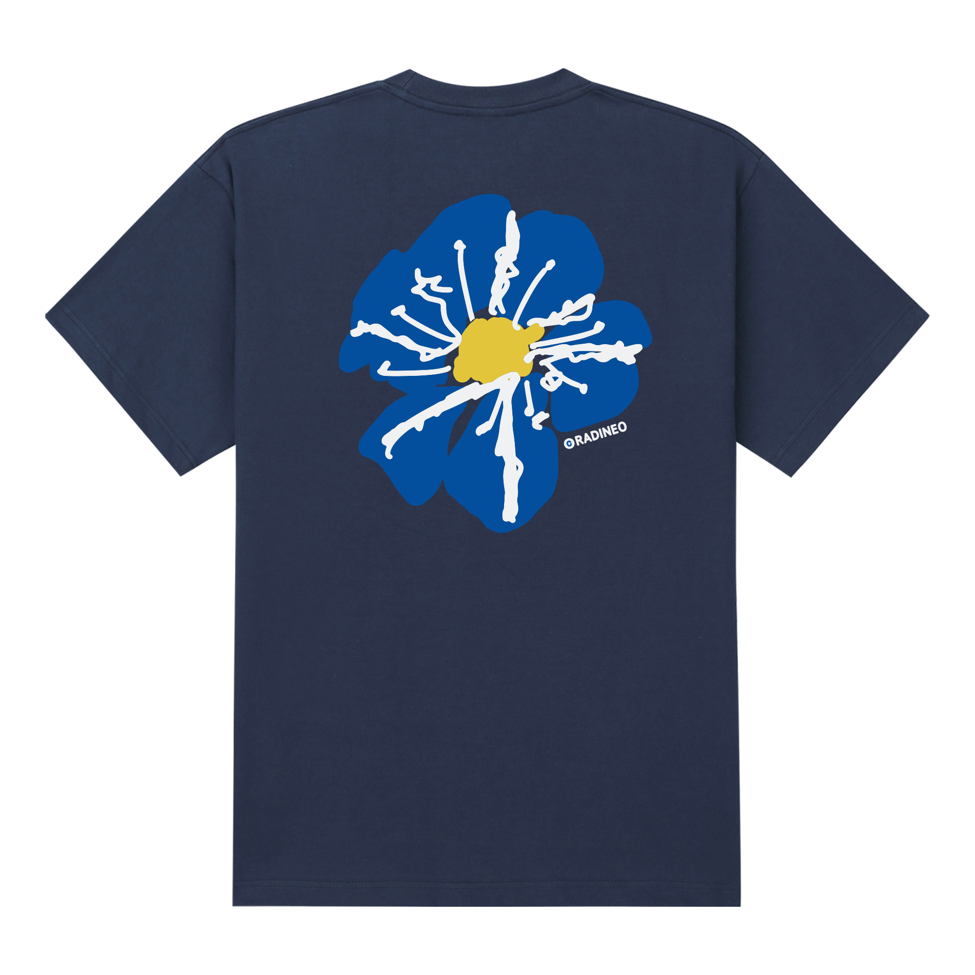 [RADINEO]★ 韓国人気★Cool T-SHIRTS RADINEO]☆ 韓国人気☆BLUE FLOWER T-SHIRTS (RADINEO/Tシャツ